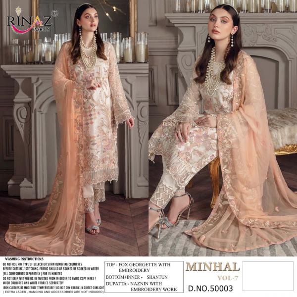 Rinaz Minhal 7 Georgette Exclusive Trending Wear Pakistani Salwar Kameez